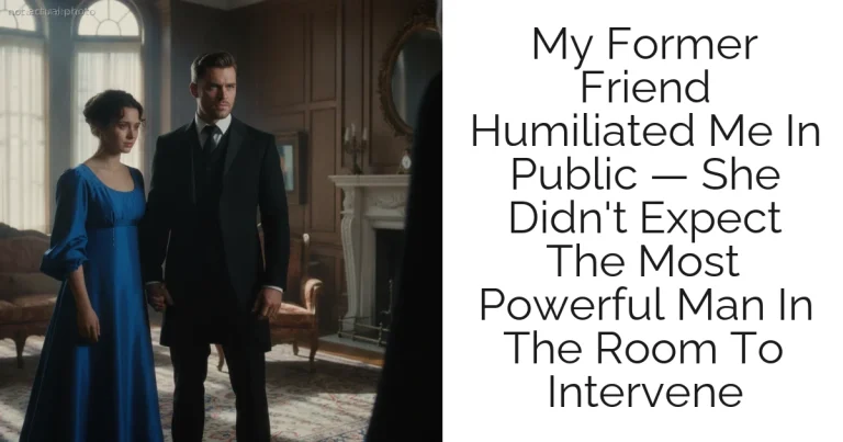 My Former Friend Humiliated Me In Public — She Didn't Expect The Most Powerful Man In The Room To Intervene