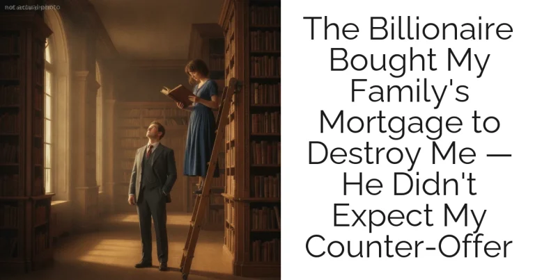 The Billionaire Bought My Family's Mortgage to Destroy Me — He Didn't Expect My Counter-Offer