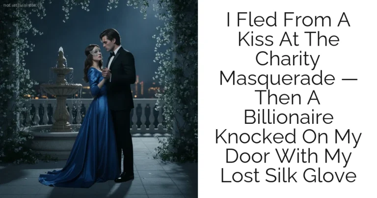 I Fled From A Kiss At The Charity Masquerade — Then A Billionaire Knocked On My Door With My Lost Silk Glove