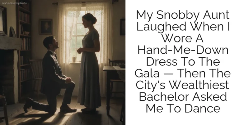 My Snobby Aunt Laughed When I Wore A Hand-Me-Down Dress To The Gala — Then The City's Wealthiest Bachelor Asked Me To Dance