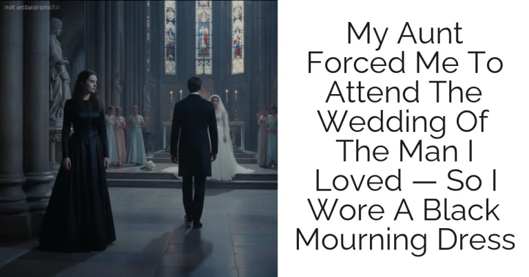 My Aunt Forced Me To Attend The Wedding Of The Man I Loved — So I Wore A Black Mourning Dress