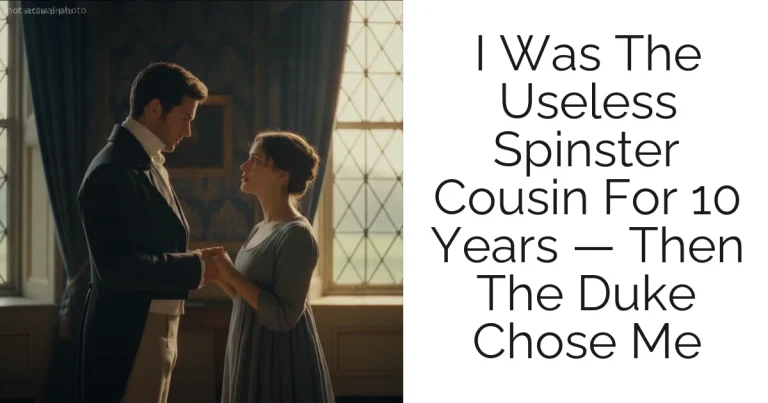I Was The Useless Spinster Cousin For 10 Years — Then The Duke Chose Me