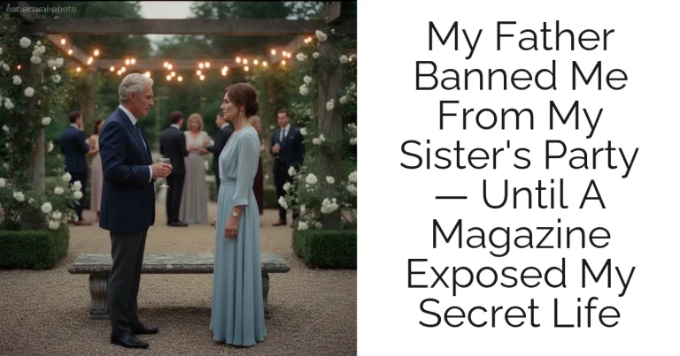 My Father Banned Me From My Sister's Party — Until A Magazine Exposed My Secret Life