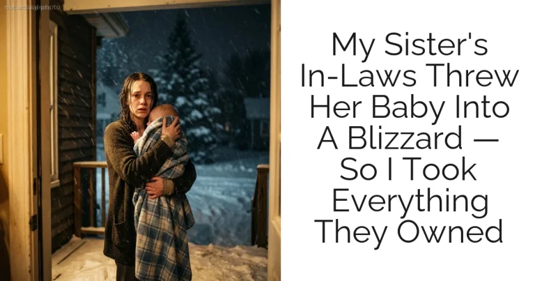 My Sister's In-Laws Threw Her Baby Into A Blizzard — So I Took Everything They Owned