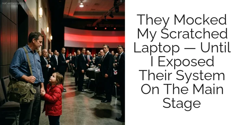 They Mocked My Scratched Laptop — Until I Exposed Their System On The Main Stage