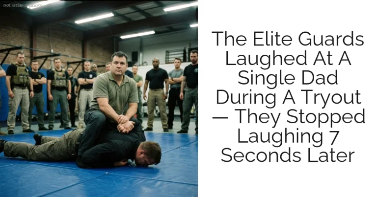 The Elite Guards Laughed At A Single Dad During A Tryout — They Stopped Laughing 7 Seconds Later