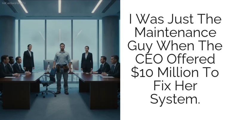 I Was Just The Maintenance Guy When The CEO Offered $10 Million To Fix Her System.