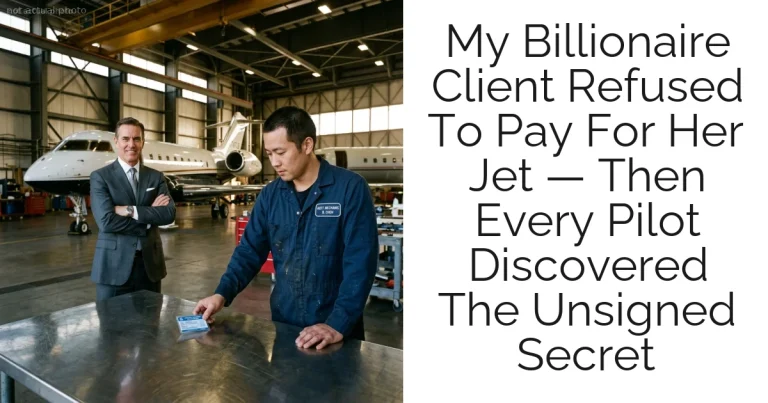 My Billionaire Client Refused To Pay For Her Jet — Then Every Pilot Discovered The Unsigned Secret