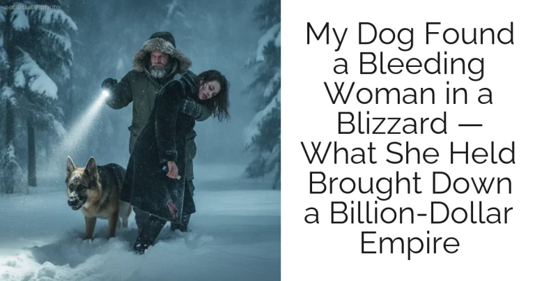 My Dog Found a Bleeding Woman in a Blizzard — What She Held Brought Down a Billion-Dollar Empire