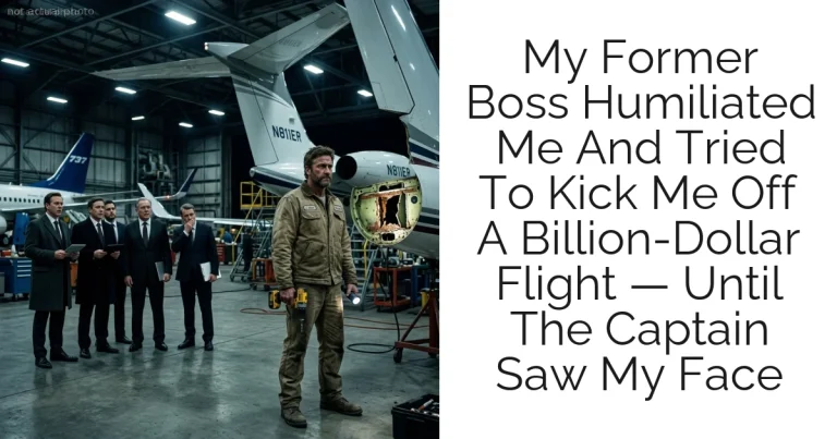 My Former Boss Humiliated Me And Tried To Kick Me Off A Billion-Dollar Flight — Until The Captain Saw My Face