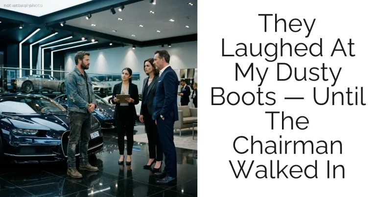 They Laughed At My Dusty Boots — Until The Chairman Walked In