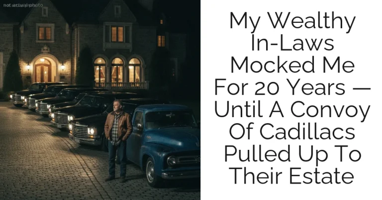 My Wealthy In-Laws Mocked Me For 20 Years — Until A Convoy Of Cadillacs Pulled Up To Their Estate