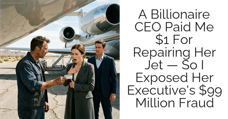 A Billionaire CEO Paid Me $1 For Repairing Her Jet — So I Exposed Her Executive's $99 Million Fraud