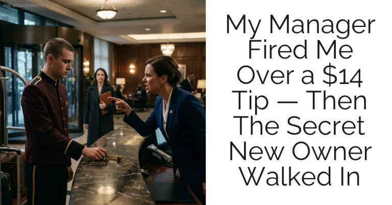 My Manager Fired Me Over a $14 Tip — Then The Secret New Owner Walked In