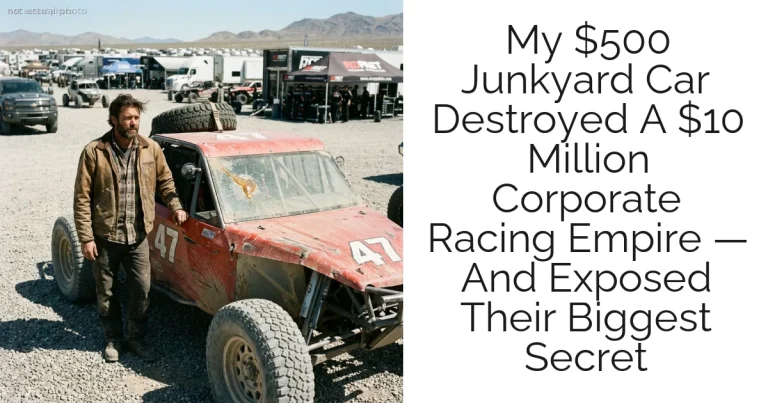 My $500 Junkyard Car Destroyed A $10 Million Corporate Racing Empire — And Exposed Their Biggest Secret
