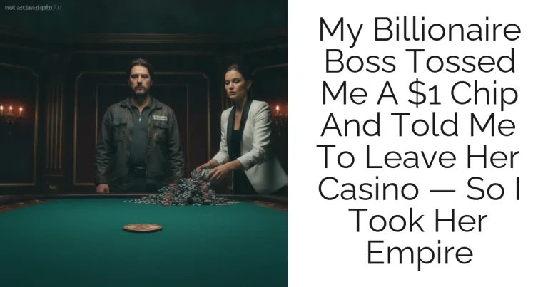 My Billionaire Boss Tossed Me A $1 Chip And Told Me To Leave Her Casino — So I Took Her Empire