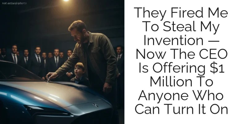 They Fired Me To Steal My Invention — Now The CEO Is Offering $1 Million To Anyone Who Can Turn It On