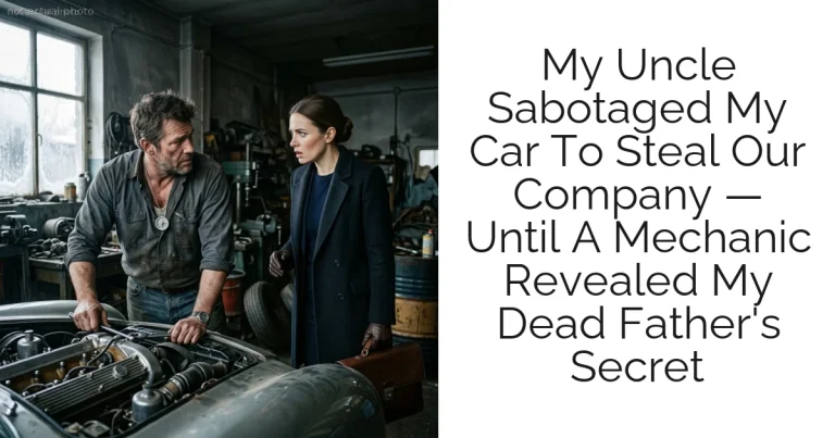 My Uncle Sabotaged My Car To Steal Our Company — Until A Mechanic Revealed My Dead Father's Secret