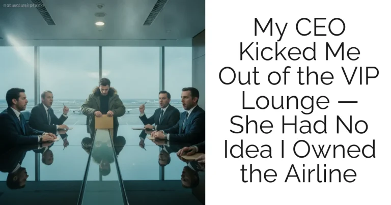 My CEO Kicked Me Out of the VIP Lounge — She Had No Idea I Owned the Airline
