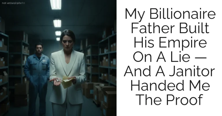 My Billionaire Father Built His Empire On A Lie — And A Janitor Handed Me The Proof
