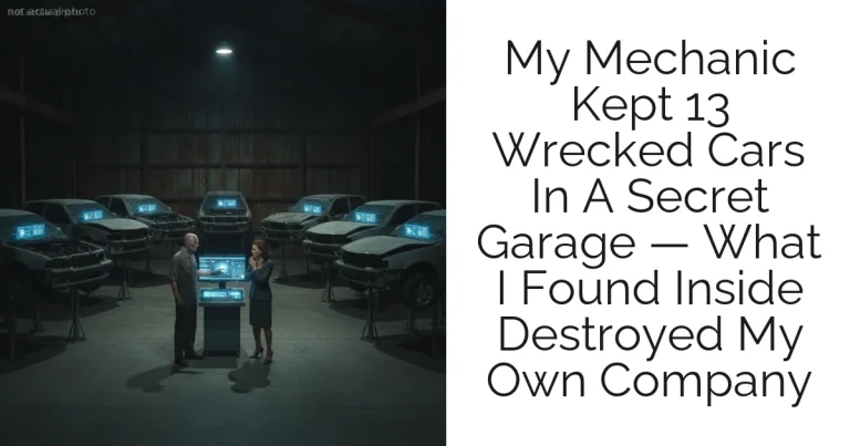 My Mechanic Kept 13 Wrecked Cars In A Secret Garage — What I Found Inside Destroyed My Own Company