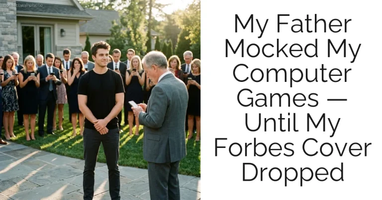 My Father Mocked My Computer Games — Until My Forbes Cover Dropped