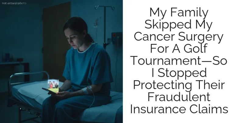My Family Skipped My Cancer Surgery For A Golf Tournament—So I Stopped Protecting Their Fraudulent Insurance Claims