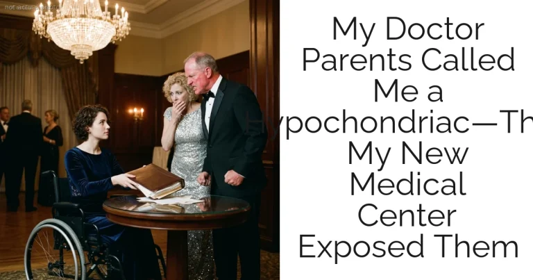 My Doctor Parents Called Me a Hypochondriac—Then My New Medical Center Exposed Them