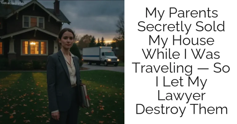 My Parents Secretly Sold My House While I Was Traveling — So I Let My Lawyer Destroy Them