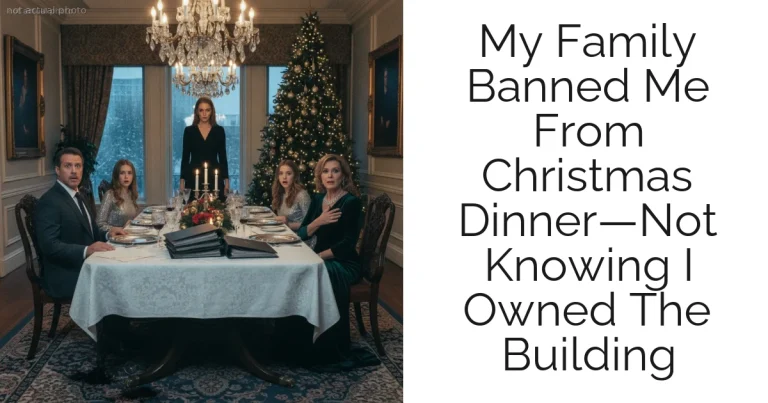 My Family Banned Me From Christmas Dinner—Not Knowing I Owned The Building