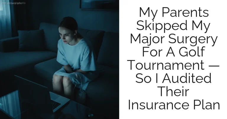 My Parents Skipped My Major Surgery For A Golf Tournament — So I Audited Their Insurance Plan