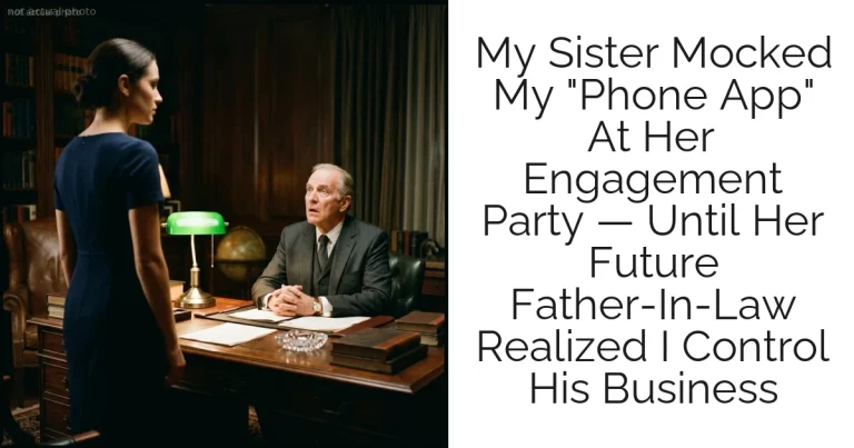 My Sister Mocked My "Phone App" At Her Engagement Party — Until Her Future Father-In-Law Realized I Control His Business