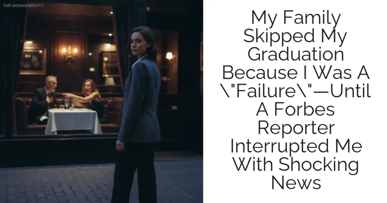 My Family Skipped My Graduation Because I Was A "Failure"—Until A Forbes Reporter Interrupted Me With Shocking News
