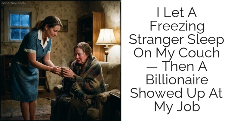 I Let A Freezing Stranger Sleep On My Couch — Then A Billionaire Showed Up At My Job