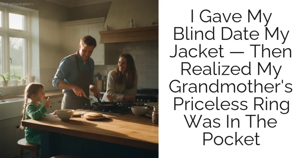 I Gave My Blind Date My Jacket — Then Realized My Grandmother's Priceless Ring Was In The Pocket