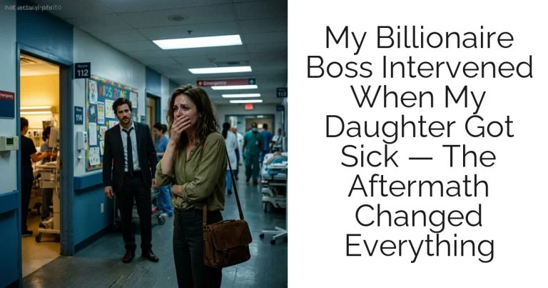 My Billionaire Boss Intervened When My Daughter Got Sick — The Aftermath Changed Everything