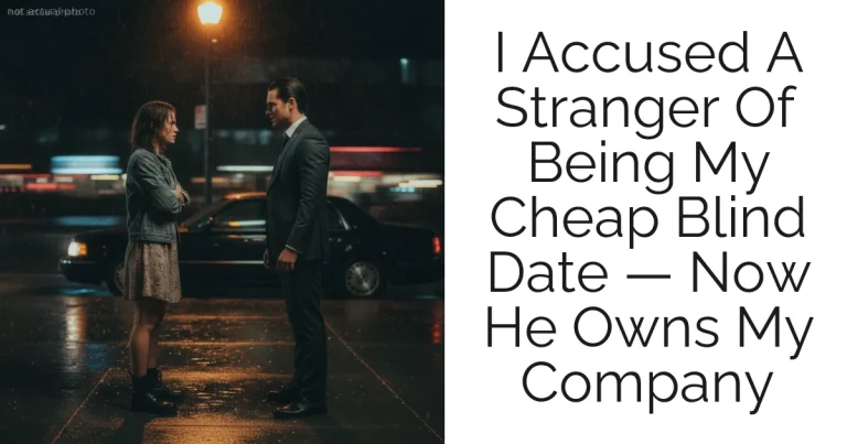 I Accused A Stranger Of Being My Cheap Blind Date — Now He Owns My Company