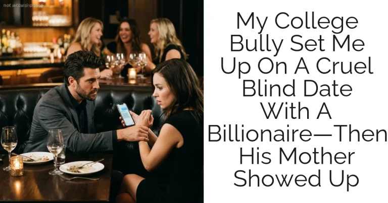 My College Bully Set Me Up On A Cruel Blind Date With A Billionaire—Then His Mother Showed Up