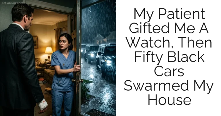 My Patient Gifted Me A Watch, Then Fifty Black Cars Swarmed My House