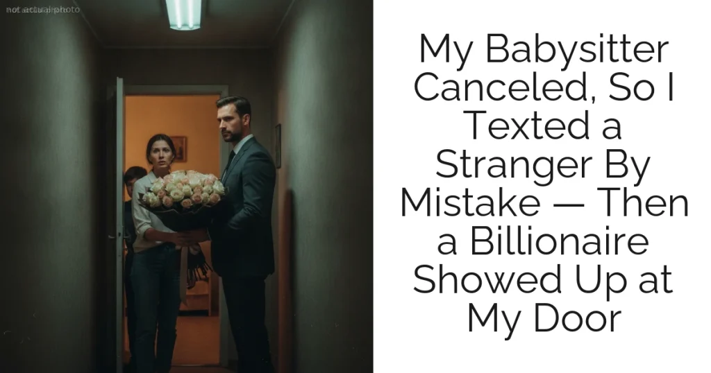 My Babysitter Canceled, So I Texted a Stranger By Mistake — Then a Billionaire Showed Up at My Door