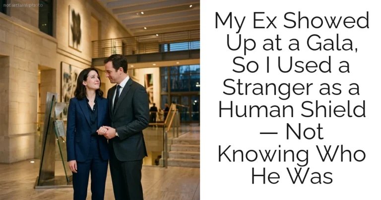 My Ex Showed Up at a Gala, So I Used a Stranger as a Human Shield — Not Knowing Who He Was