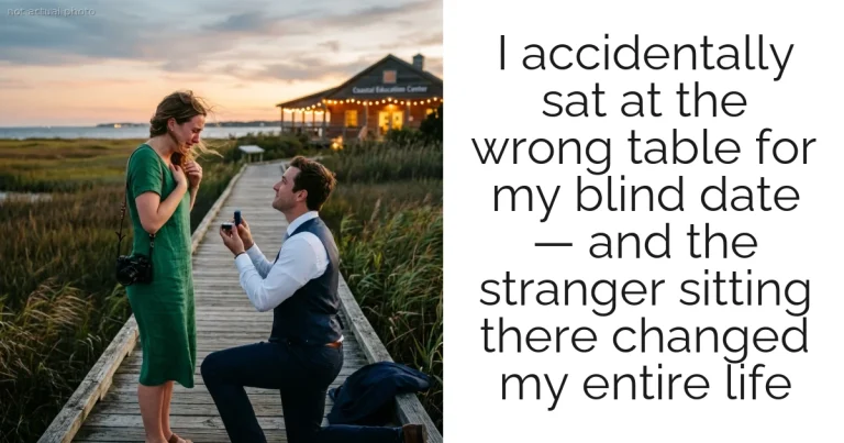 I accidentally sat at the wrong table for my blind date — and the stranger sitting there changed my entire life