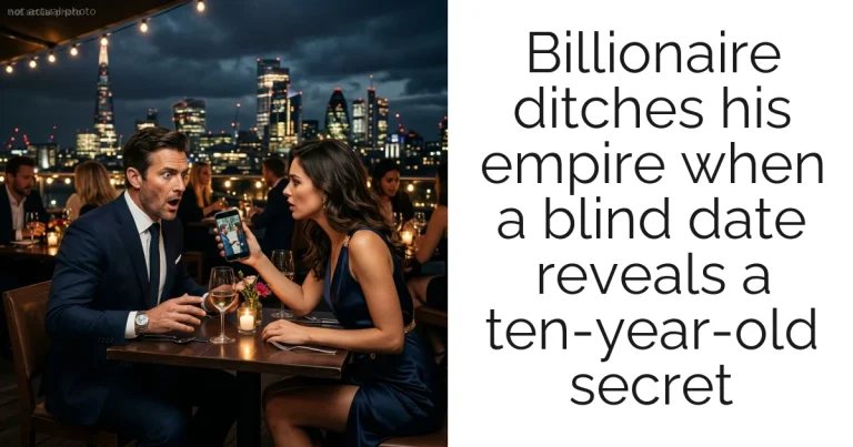 Billionaire ditches his empire when a blind date reveals a ten-year-old secret