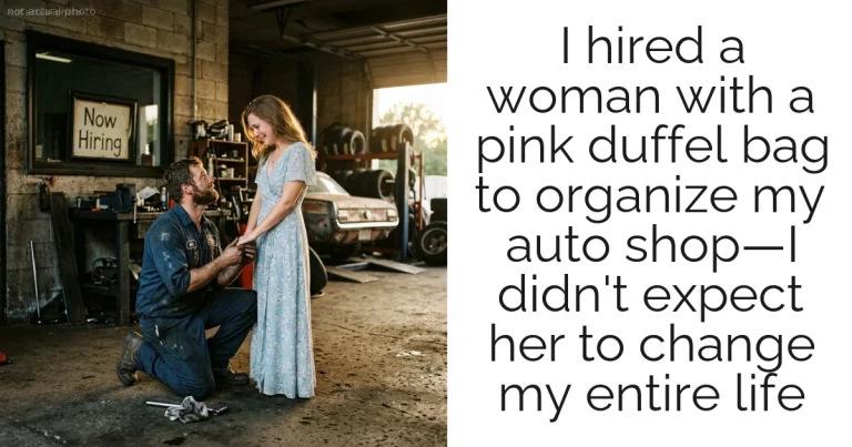 I hired a woman with a pink duffel bag to organize my auto shop—I didn't expect her to change my entire life