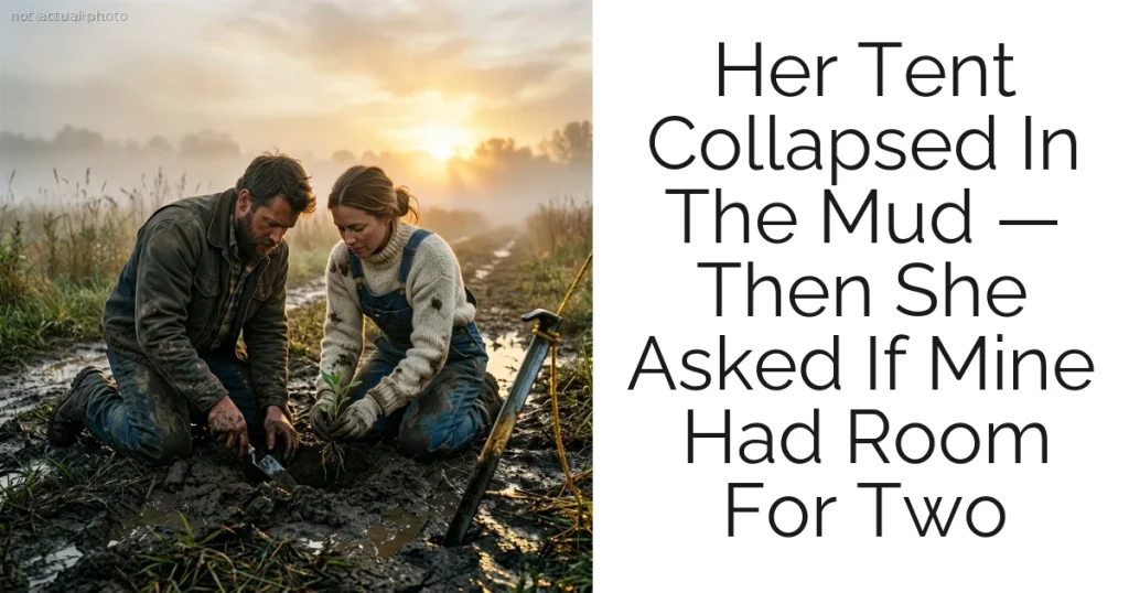 Her Tent Collapsed In The Mud — Then She Asked If Mine Had Room For Two