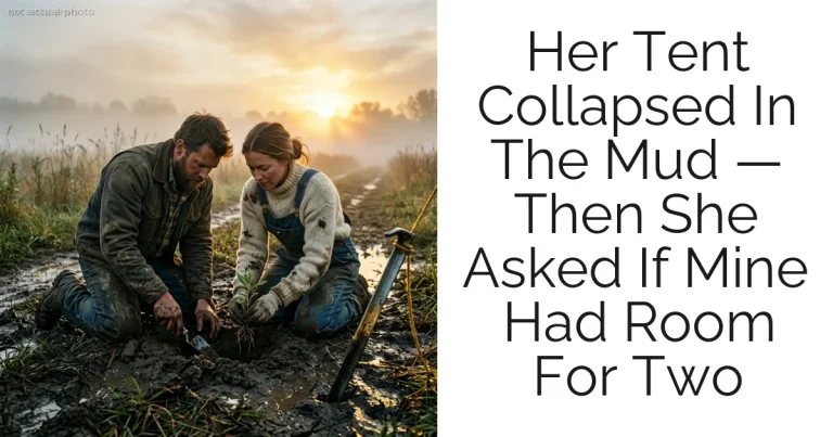 Her Tent Collapsed In The Mud — Then She Asked If Mine Had Room For Two