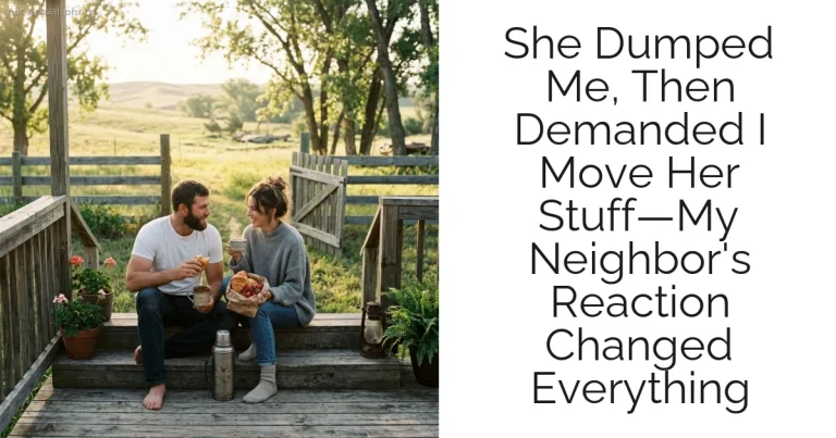 She Dumped Me, Then Demanded I Move Her Stuff—My Neighbor's Reaction Changed Everything