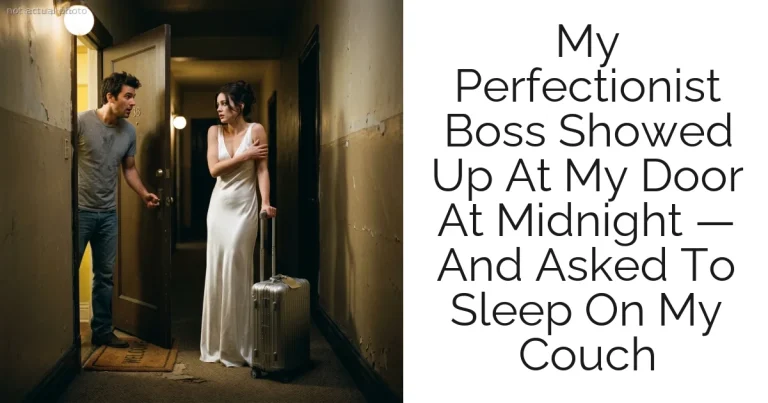 My Perfectionist Boss Showed Up At My Door At Midnight — And Asked To Sleep On My Couch