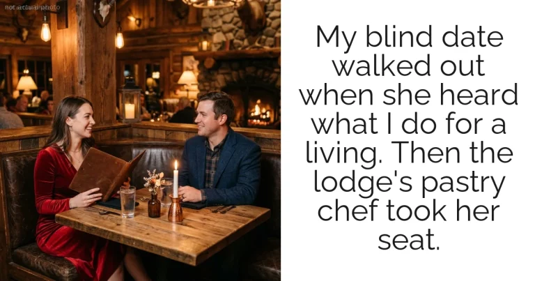My blind date walked out when she heard what I do for a living. Then the lodge's pastry chef took her seat.