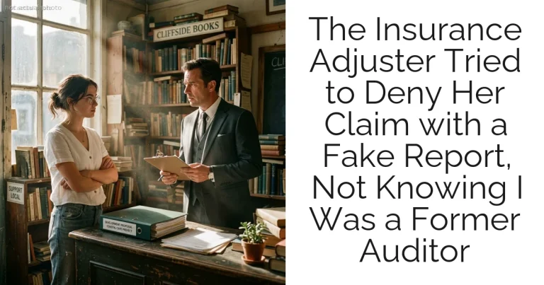 The Insurance Adjuster Tried to Deny Her Claim with a Fake Report, Not Knowing I Was a Former Auditor